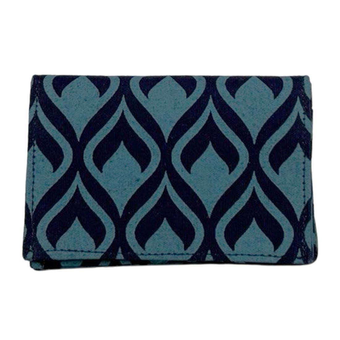 Canvas Card Holder - Geometric Prints - Slim Vegan Wallet - Malia Designs