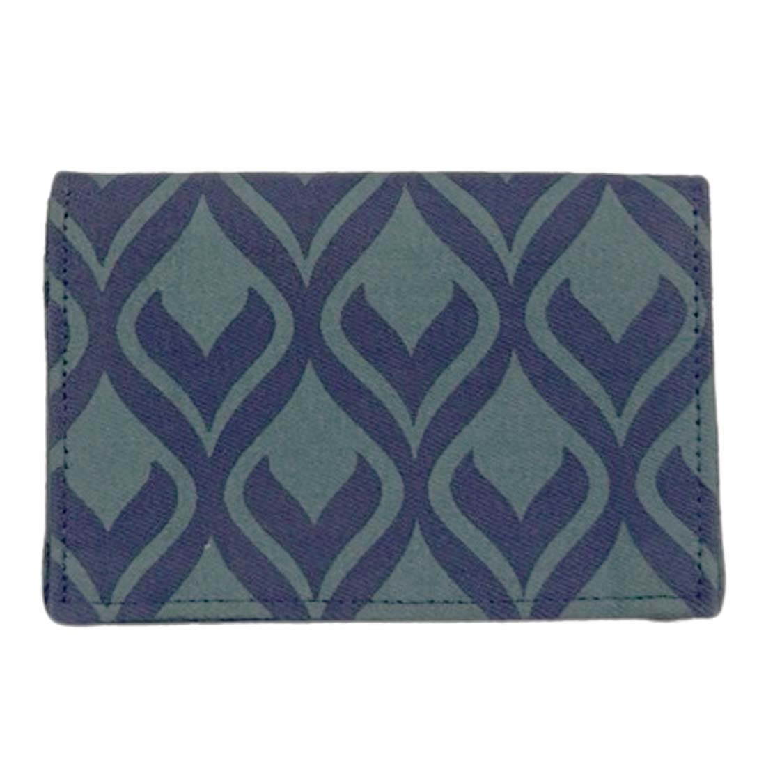 Canvas Card Holder - Geometric Prints - Slim Vegan Wallet - Malia Designs