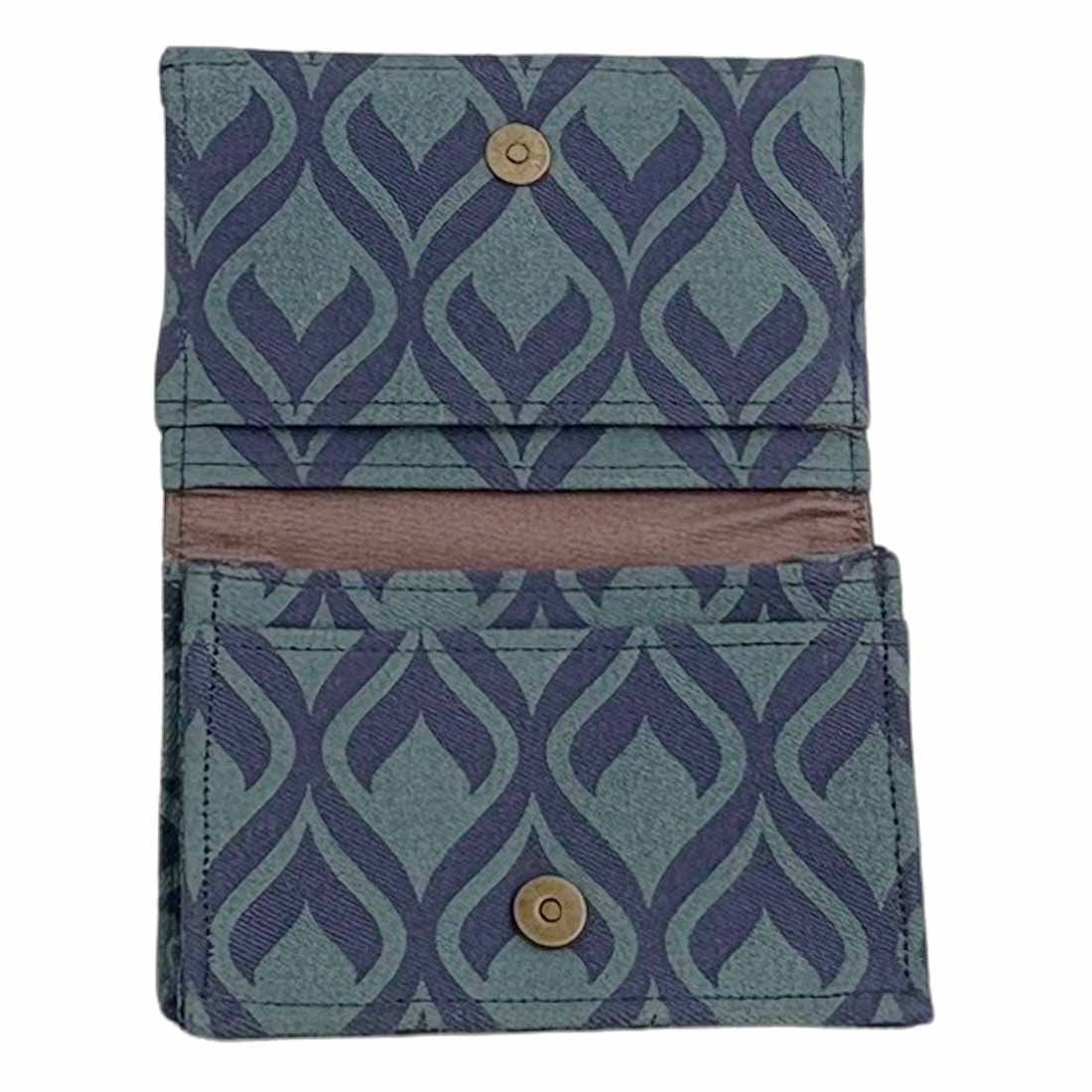 Canvas Card Holder - Geometric Prints - Slim Vegan Wallet - Malia Designs