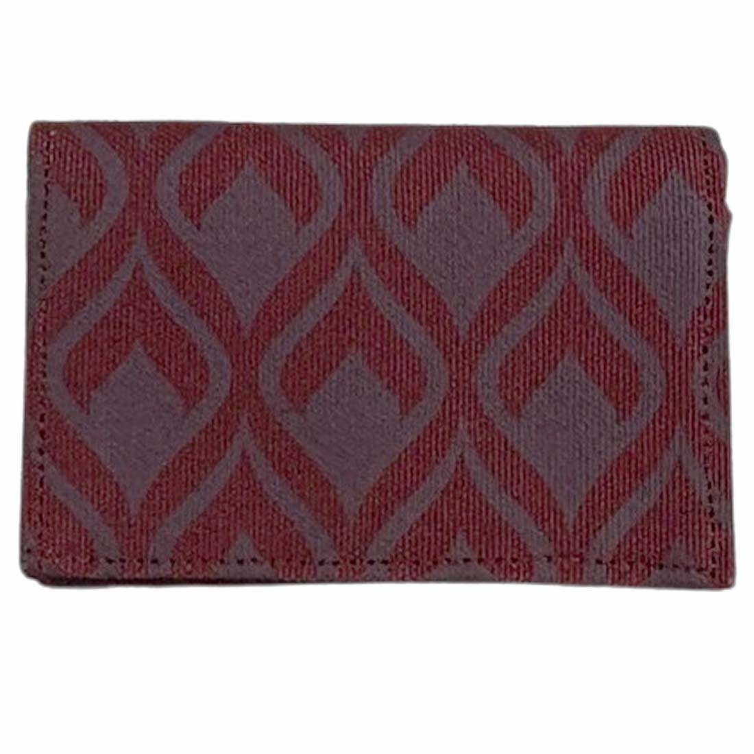 Canvas Card Holder - Geometric Prints - Slim Vegan Wallet - Malia Designs