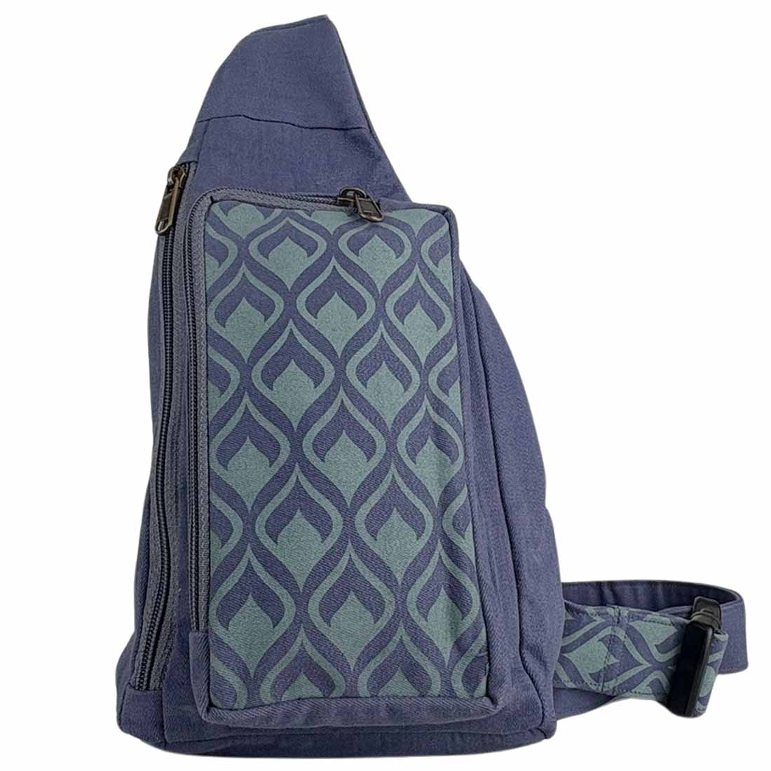 Canvas Mini Sling Backpack - Geometric Prints - Malia Designs
