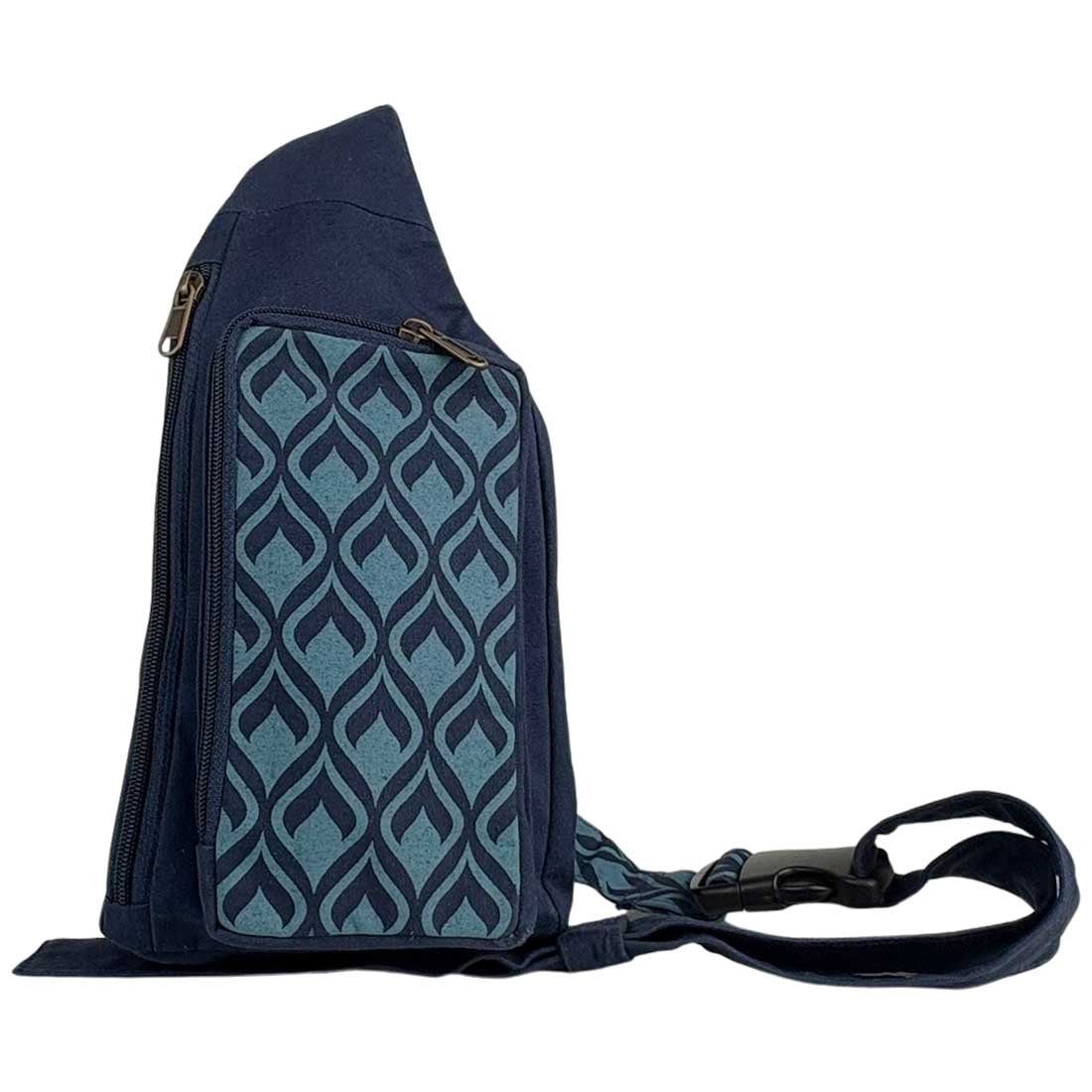 Canvas Mini Sling Backpack - Geometric Prints - Malia Designs