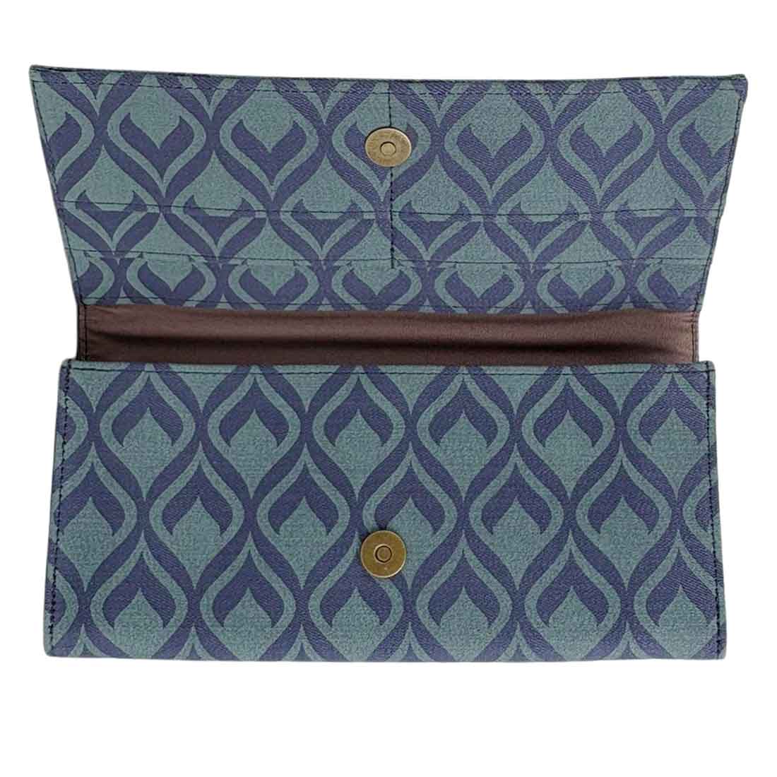 Canvas Wallet - Geometric - Fair Trade Long Wallet - Malia Designs