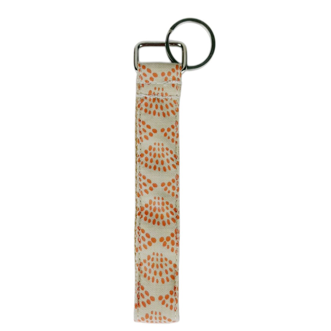 Cotton Canvas Key Fob Wristlet - Spring Dots - Malia Designs