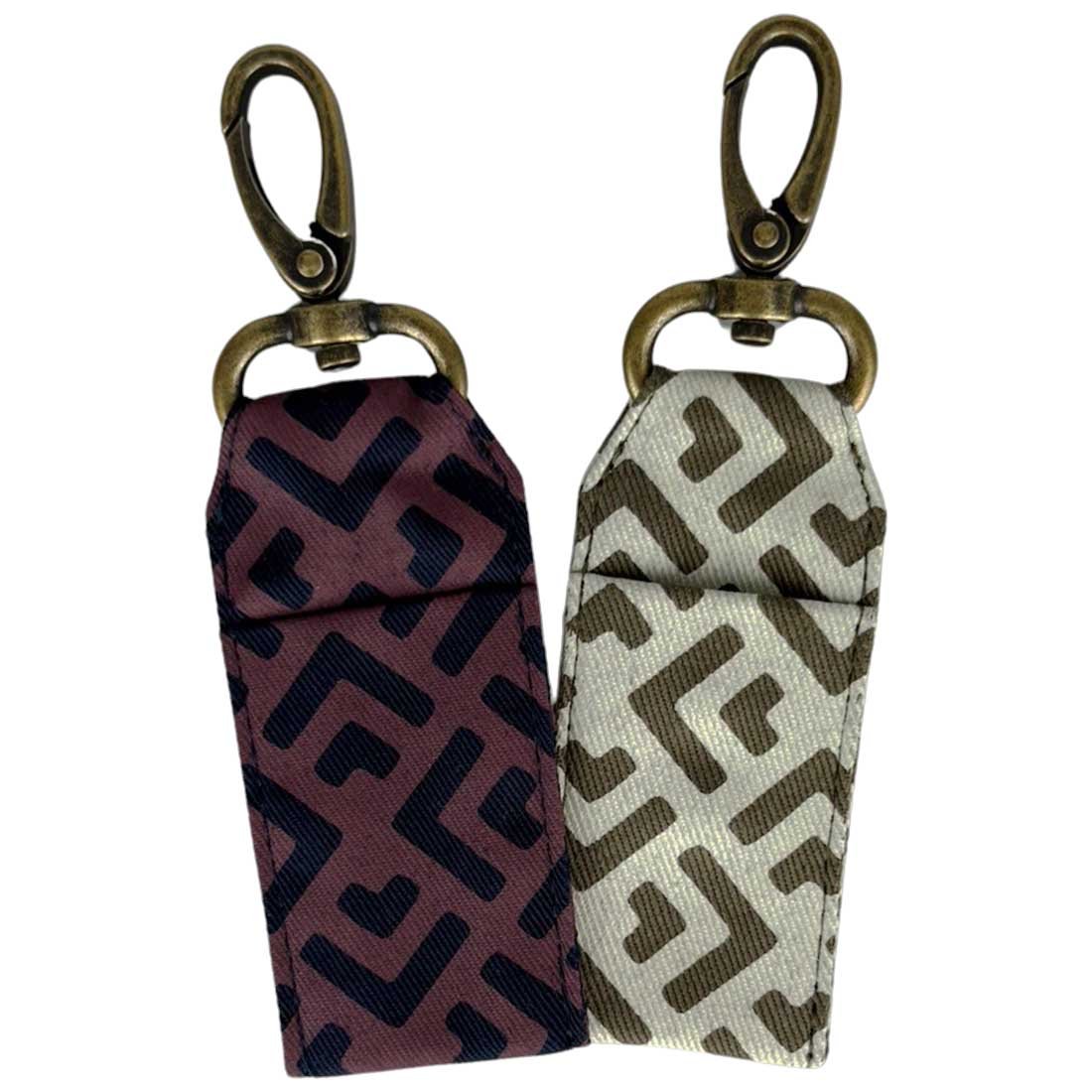 Cotton Canvas Lip Balm Bag - Geometric Prints - Malia Designs