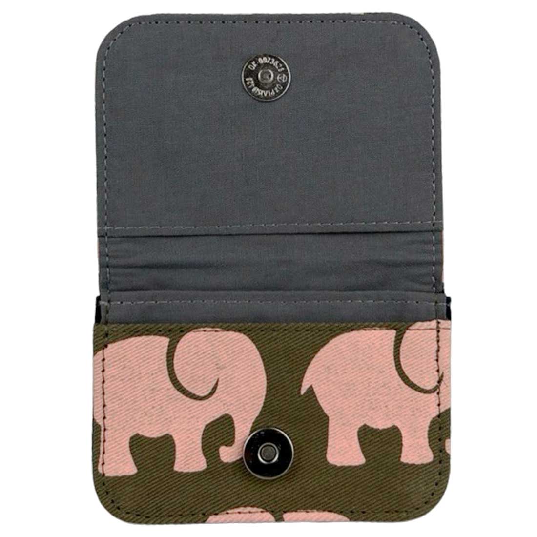 Cotton Card Holder - Elephant Prints - Malia Designs
