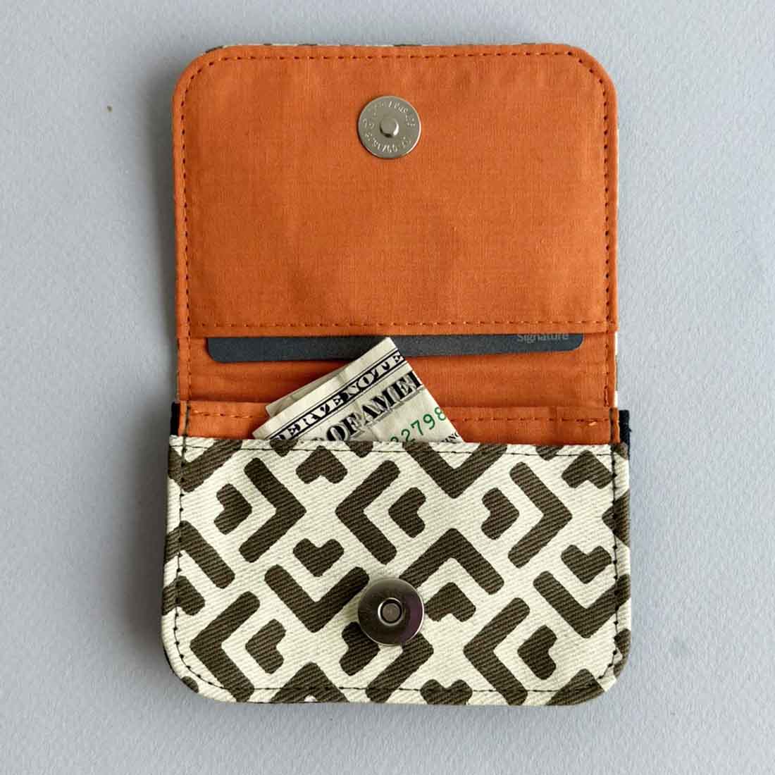 Cotton Card Holder - Geometric Prints - Malia Designs