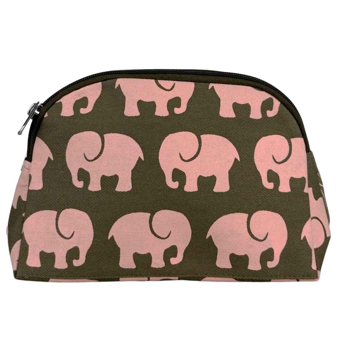 Cotton Cosmetic Case - Elephants - Malia Designs