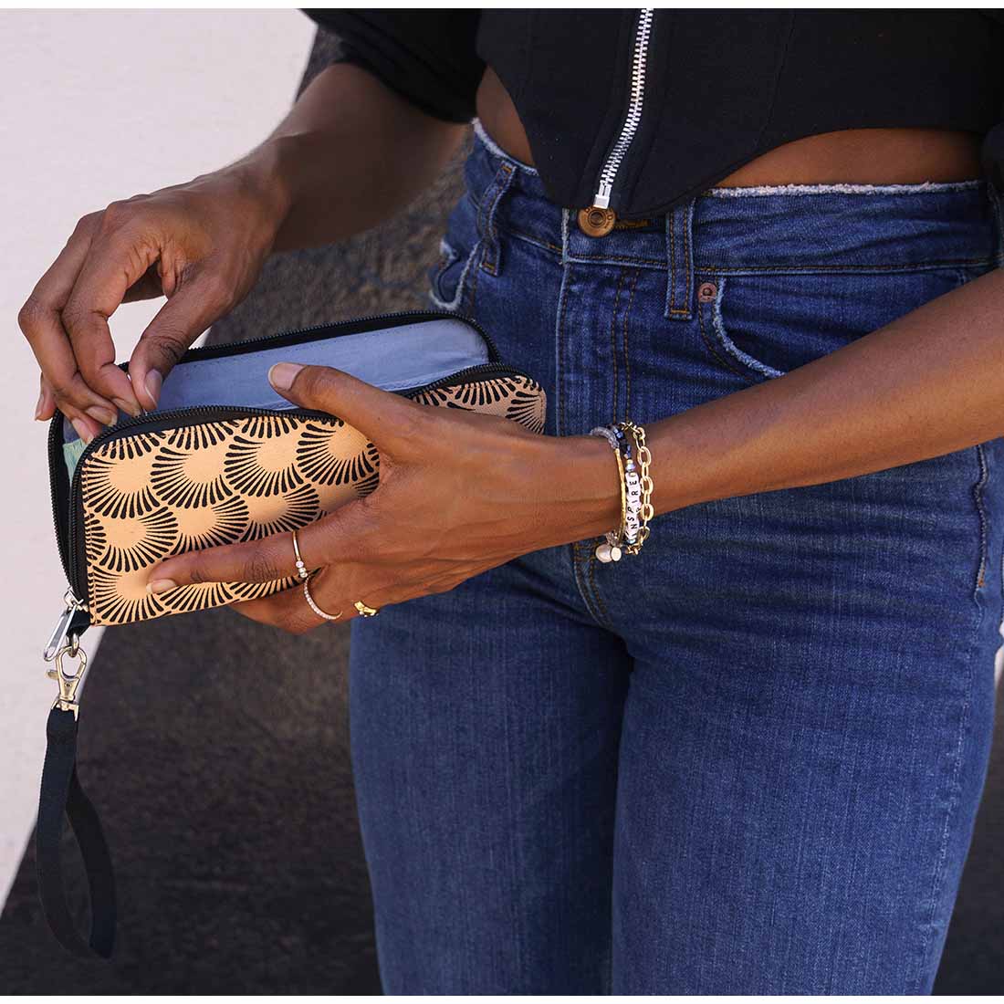 Cotton Fair Trade Travel Wallet - Fall Prints - Malia Designs