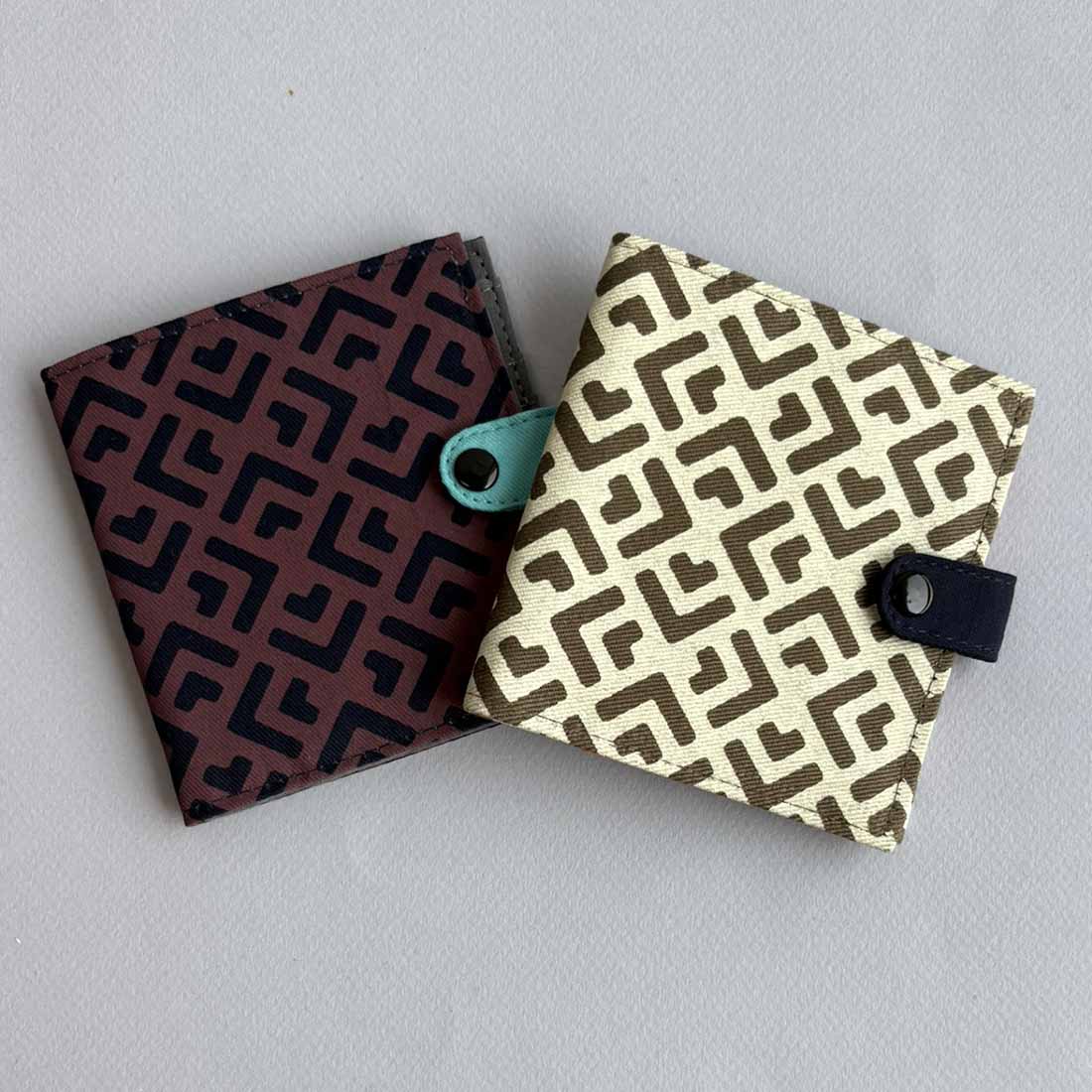 Cotton Fair Trade Wallet - Geometric Prints - Malia Designs