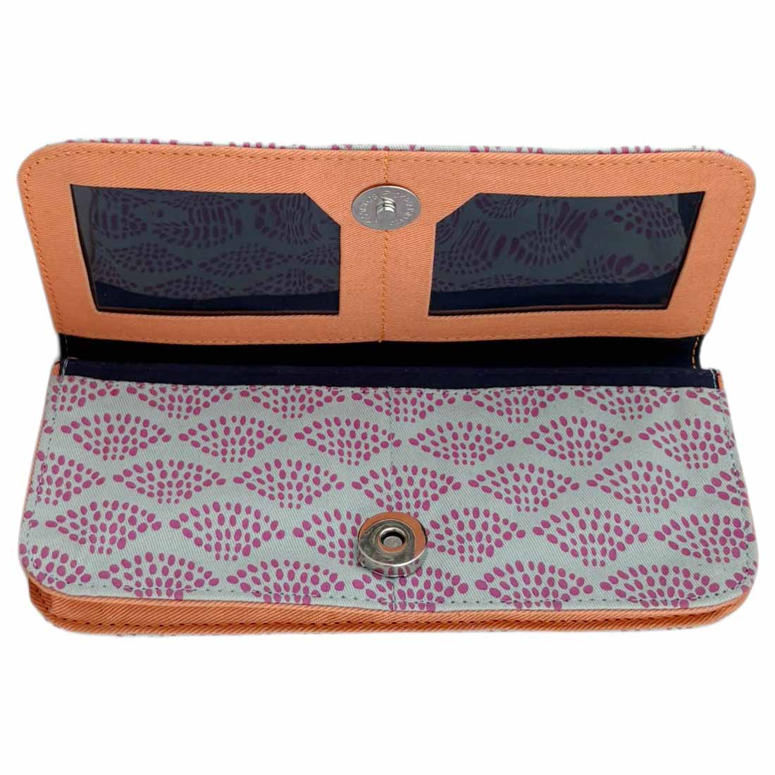 Cotton Long Wallet - Spring Dots - Malia Designs