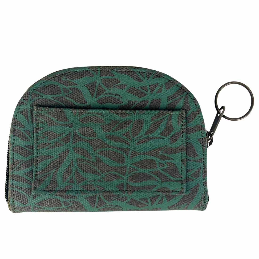 Half Moon Wallet - Canvas Mini Wallet - Botanical Prints - Malia Designs