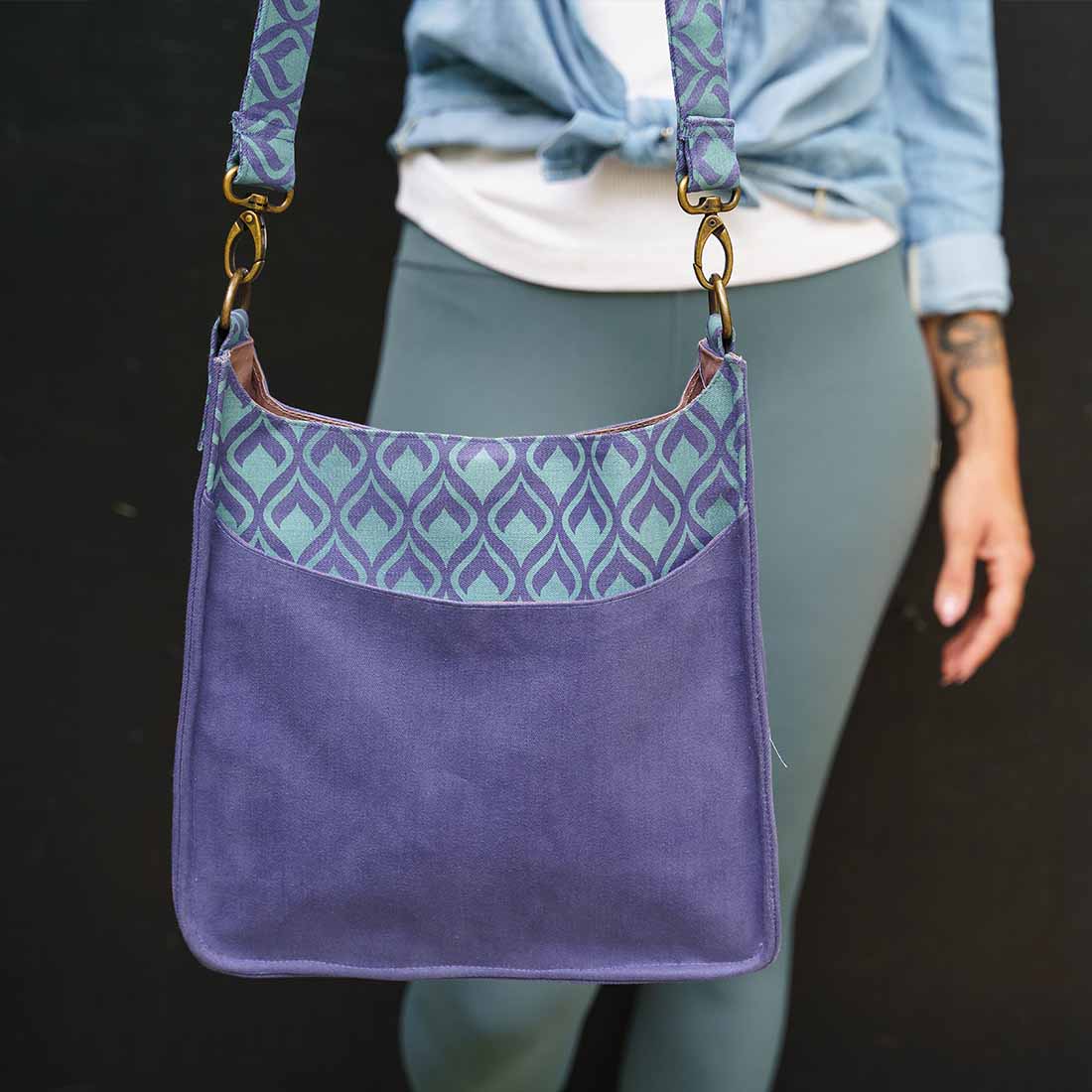 Medium Sling Crossbody - Geometric Prints - Malia Designs