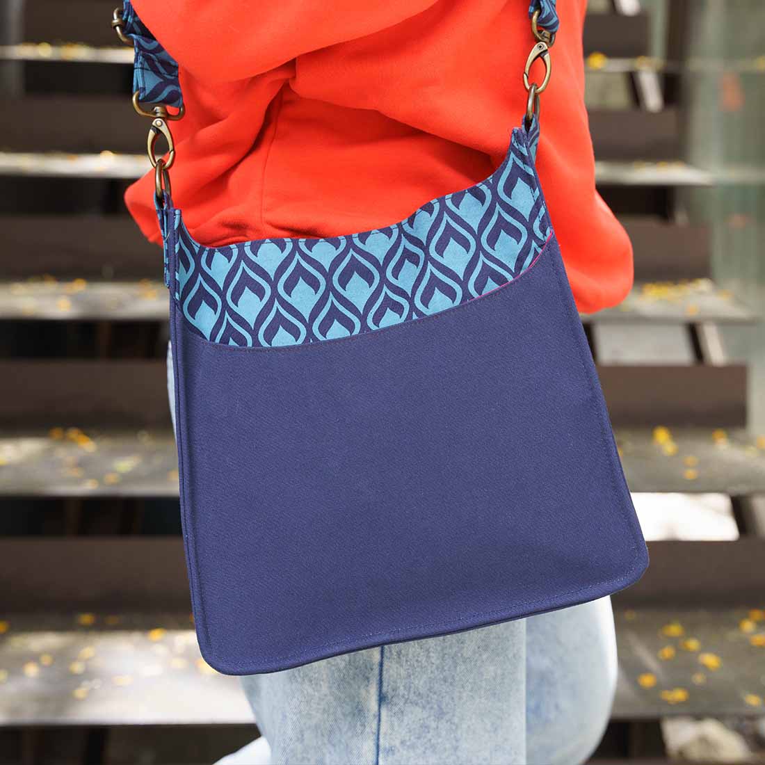 Medium Sling Crossbody - Geometric Prints - Malia Designs