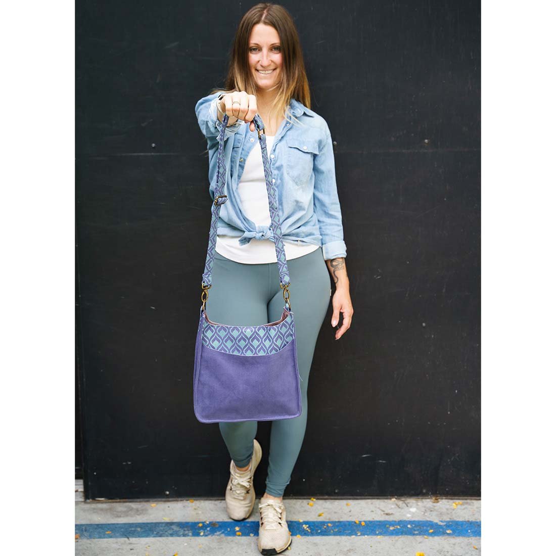 Medium Sling Crossbody - Geometric Prints - Malia Designs