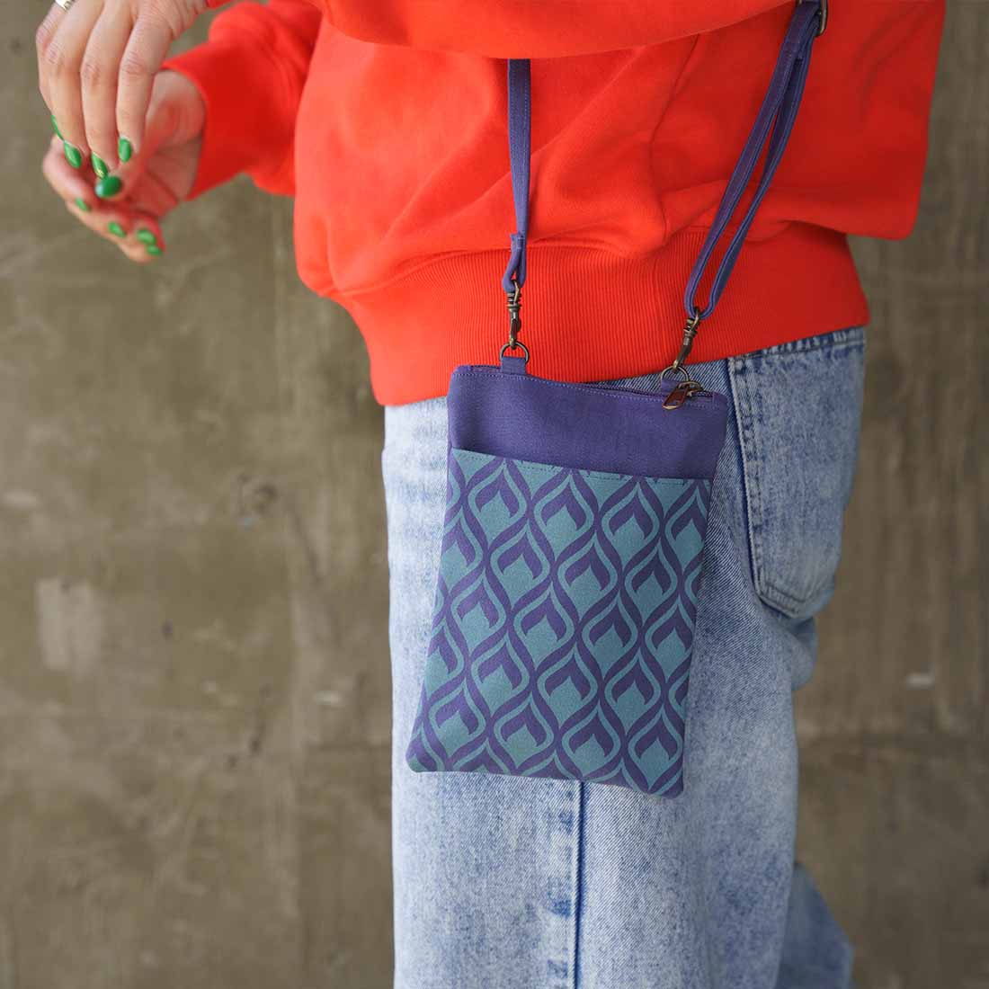 Mini Phone Crossbody - Geometric Prints - Malia Designs