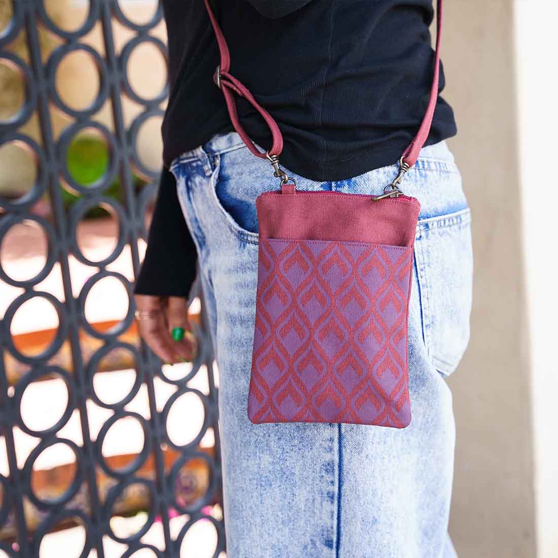 Mini Phone Crossbody - Geometric Prints - Malia Designs