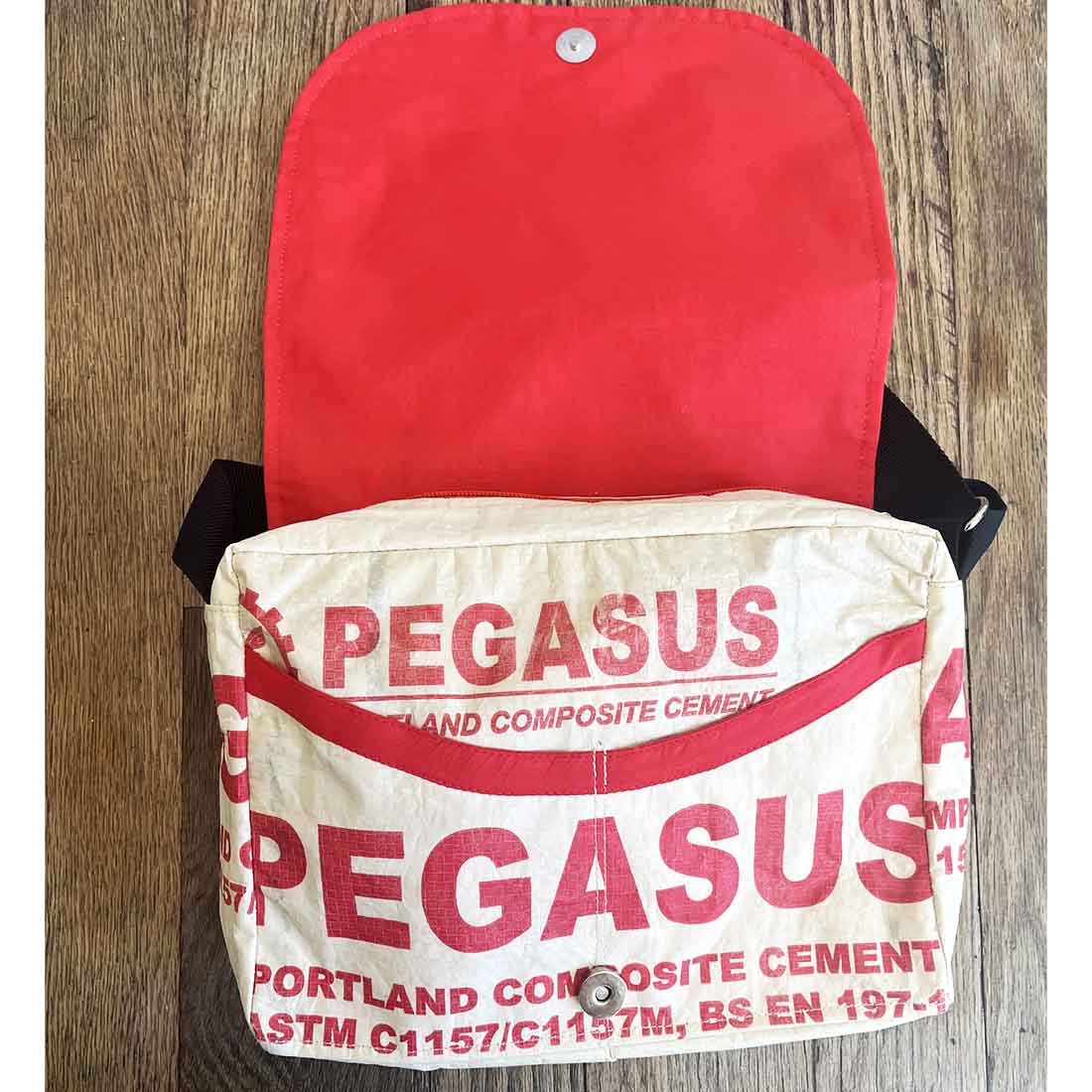 Recycled Cement Small Messenger - Malia Designs