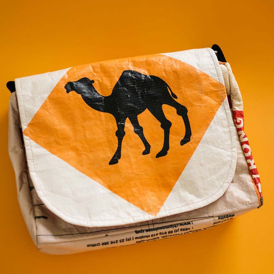 Recycled Cement Small Messenger - Malia Designs