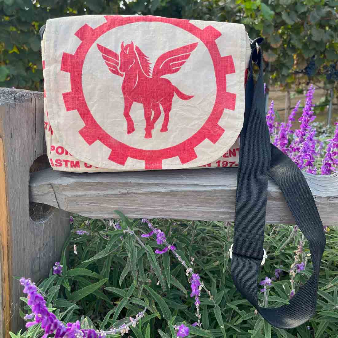 Recycled Cement Small Messenger - Malia Designs
