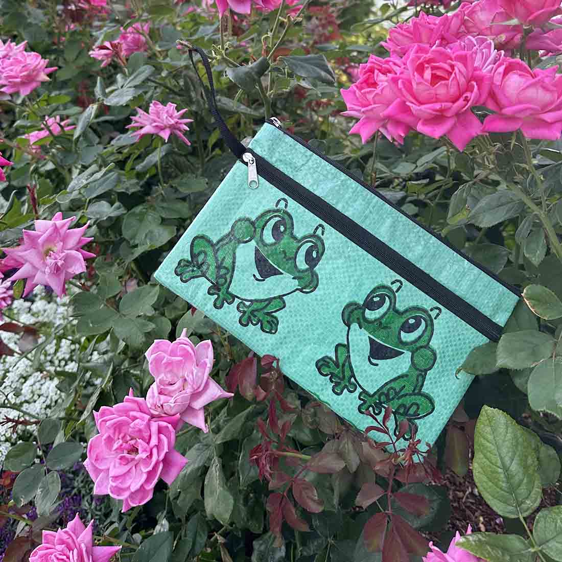 Recycled Feed Bag - Double Zip Case - Malia Designs