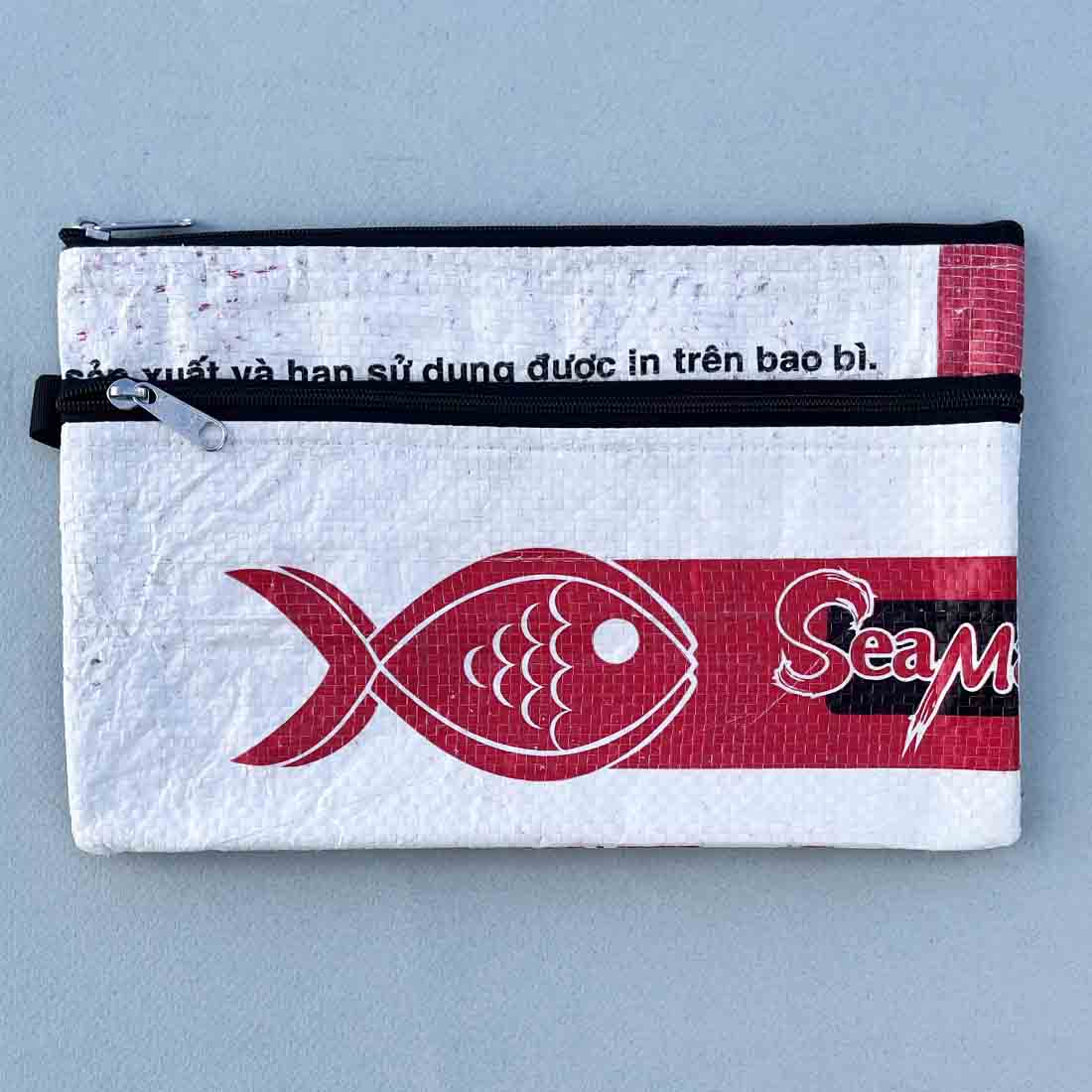 Recycled Feed Bag - Double Zip Case - Malia Designs
