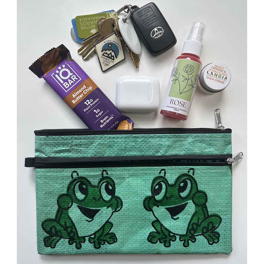 Recycled Feed Bag - Double Zip Case - Malia Designs