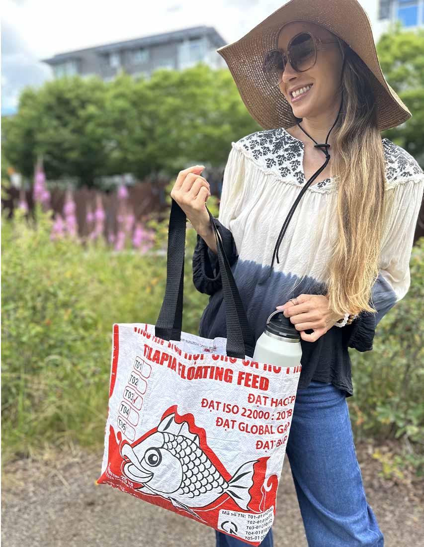 Recycled Shopping Tote - Malia Designs