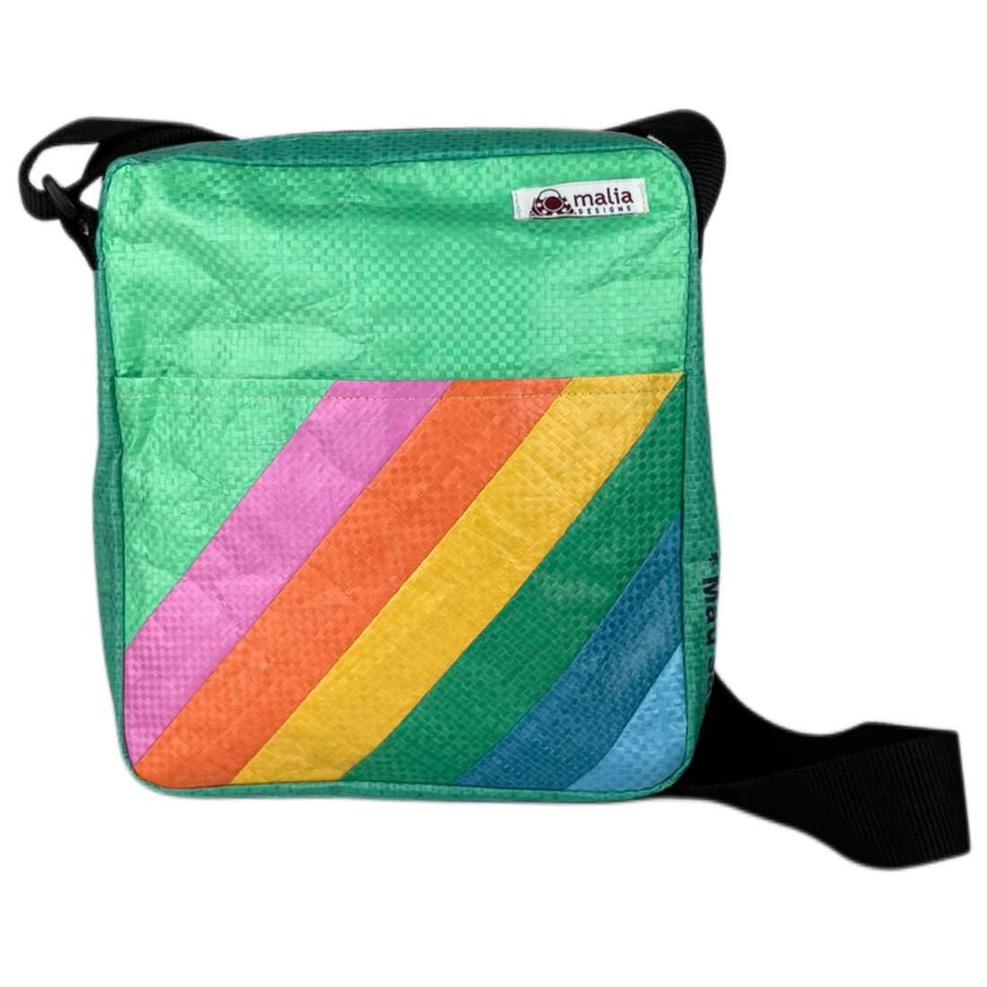 Recycled Small Crossbody - Rainbow Stripes - Malia Designs