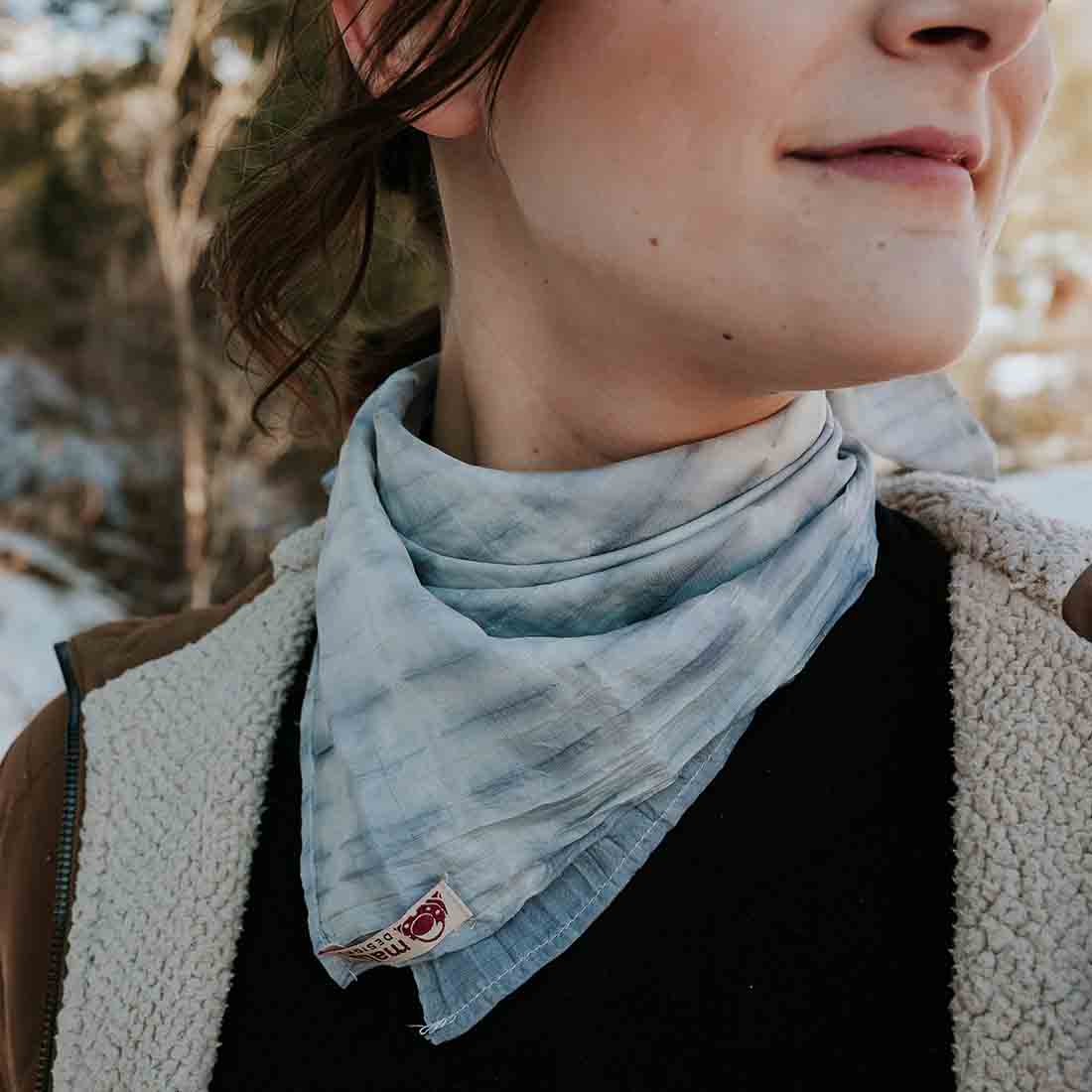 Silk Tie Dye Scarf - Malia Designs