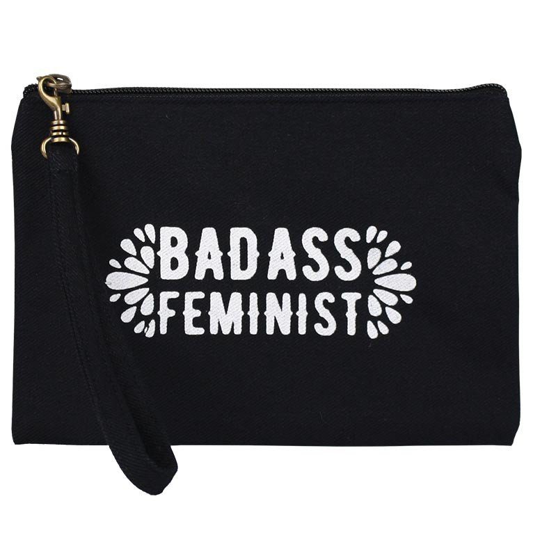 Statement Pouch - Bad Ass Feminist - Malia Designs