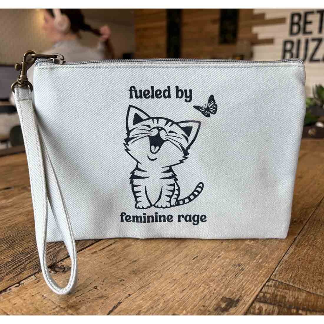 Statement Pouch - Feminine Rage - Malia Designs
