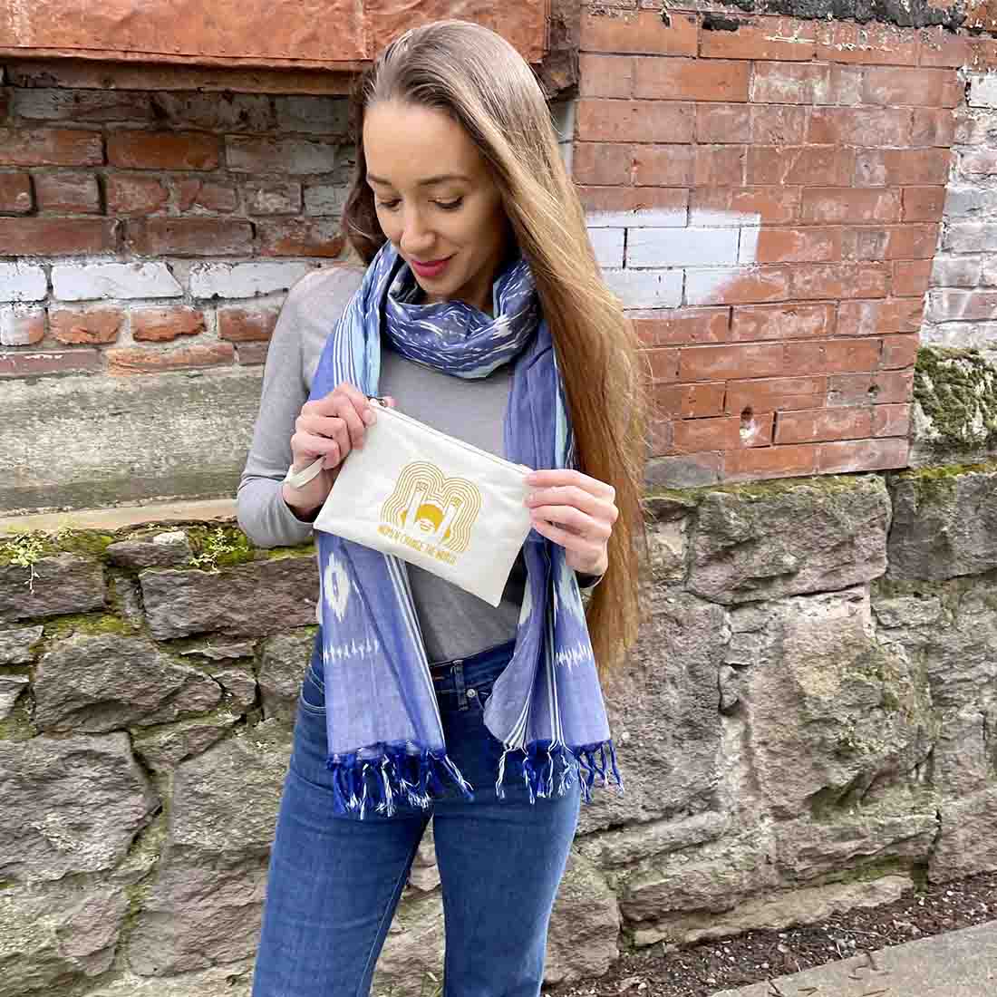 Statement Pouch - World Changer - Malia Designs