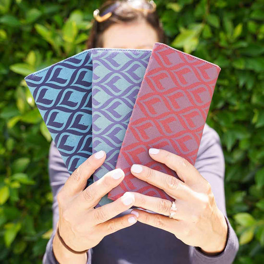 Canvas Wallet - Geometric - Fair Trade Long Wallet
