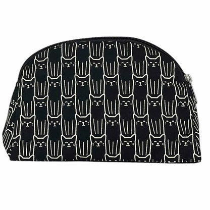 Cotton Cosmetic Case - Cat Prints