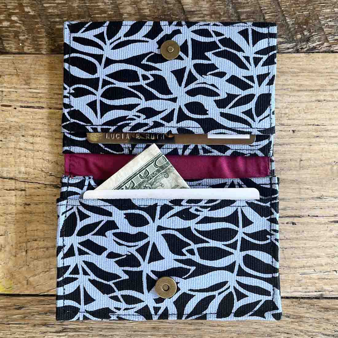 Canvas Card Holder - Botanical Prints - Malia Designs