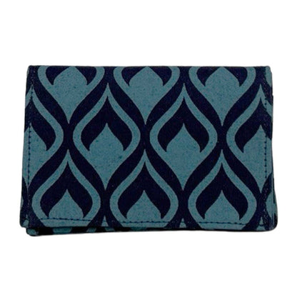 Canvas Card Holder - Geometric Prints - Slim Vegan Wallet - Malia Designs