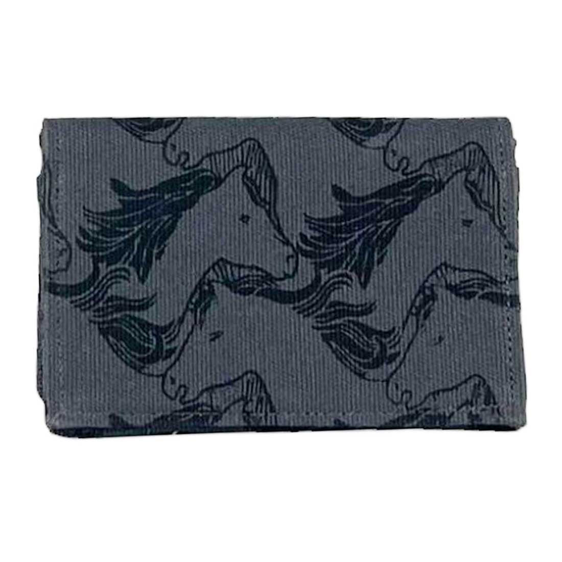 Canvas Card Holder - New Horse Print - Malia Designs