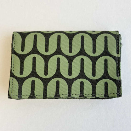 Canvas Card Holder - Retro Prints - Slim Vegan Wallet - Malia Designs