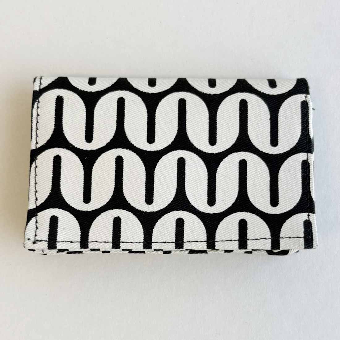 Canvas Card Holder - Retro Prints - Slim Vegan Wallet - Malia Designs