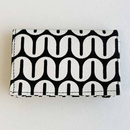 Canvas Card Holder - Retro Prints - Slim Vegan Wallet - Malia Designs