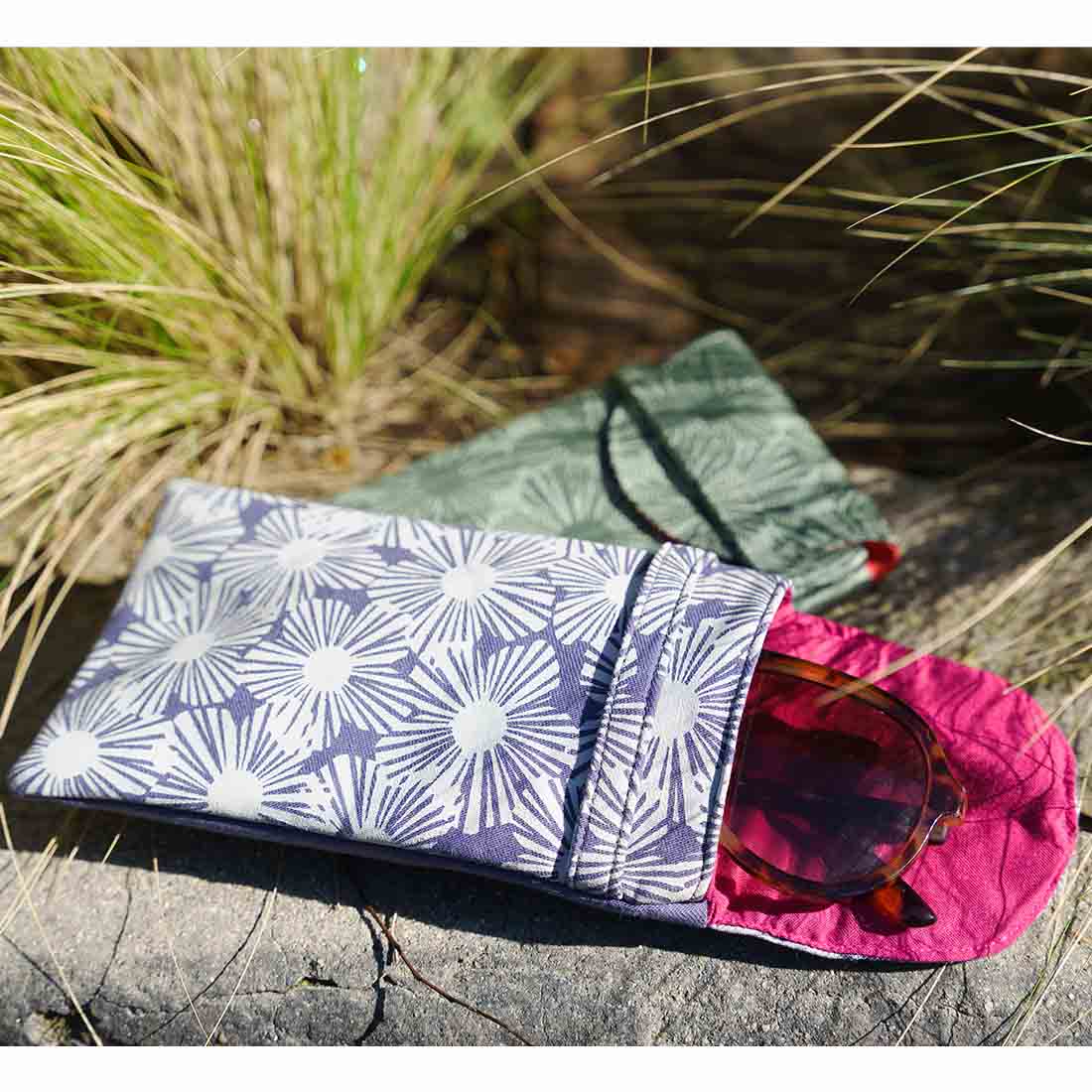 Canvas Eyeglass Case - Floral Prints - Malia Designs
