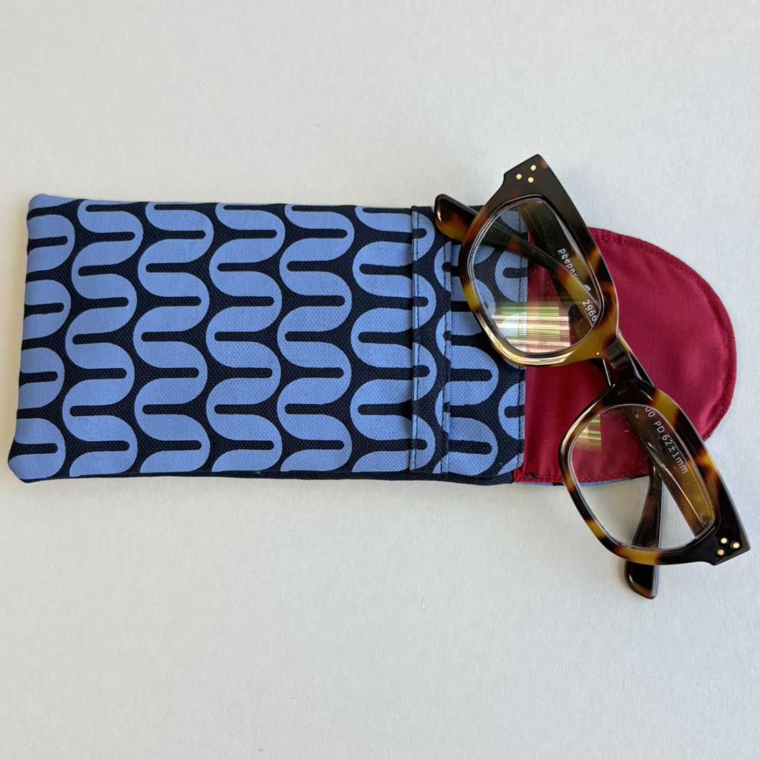 Canvas Eyeglass Case - Geometric Prints - Malia Designs