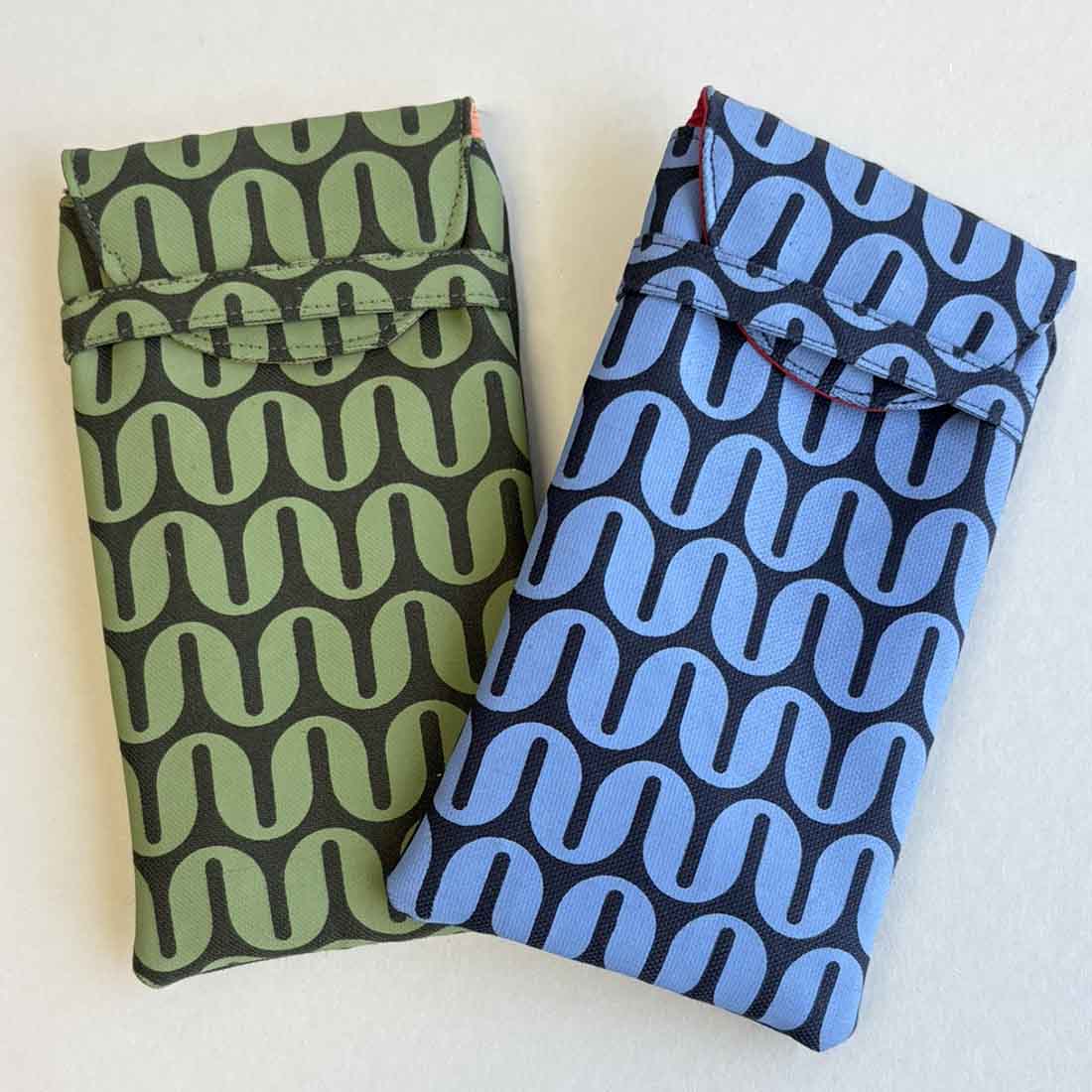 Canvas Eyeglass Case - Geometric Prints - Malia Designs