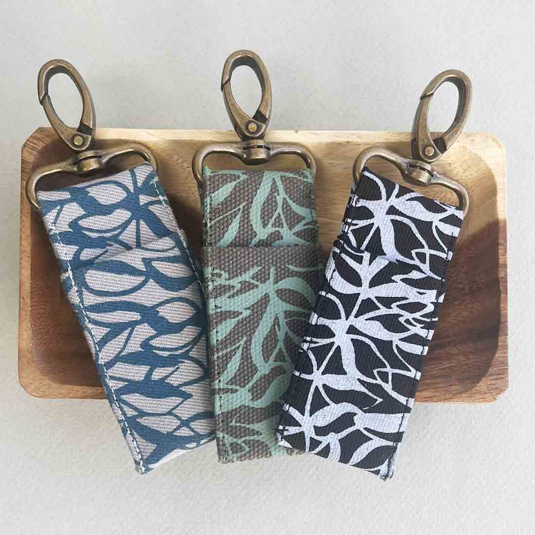 Canvas Lip Balm Bag - Botanical Designs - Malia Designs