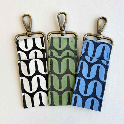 Canvas Lip Balm Bag - Geometric Designs - Malia Designs