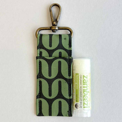 Canvas Lip Balm Bag - Geometric Designs - Malia Designs