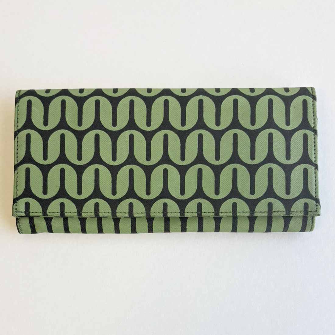 Canvas Wallet - Geometric - Fair Trade Long Wallet - Malia Designs