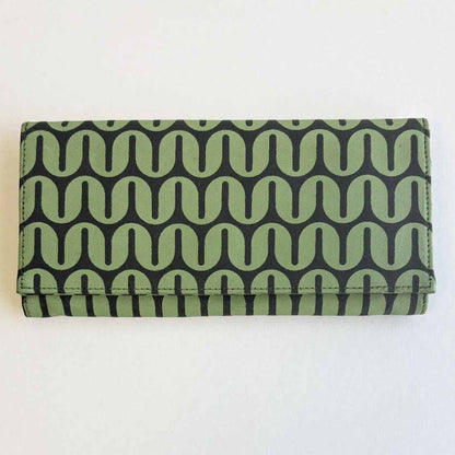 Canvas Wallet - Geometric - Fair Trade Long Wallet - Malia Designs