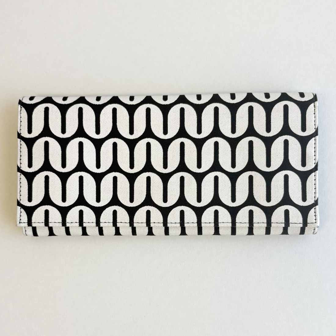 Canvas Wallet - Geometric - Fair Trade Long Wallet - Malia Designs